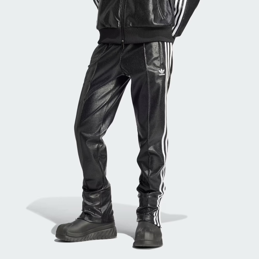 BNWT Adidas Originals Superstar Premium Faux Leather Track Pants Croco XL